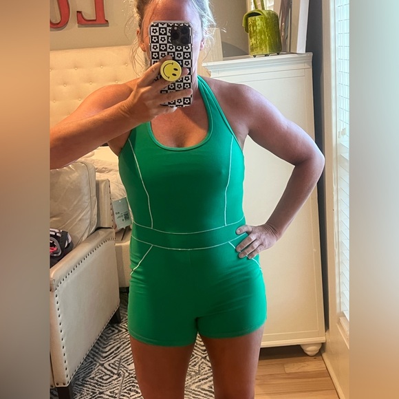 Forever 21 Pants - Forever 21 - Green athletic halter romper. NWT. size medium.